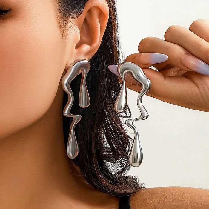 Water Drop Stud Earrings