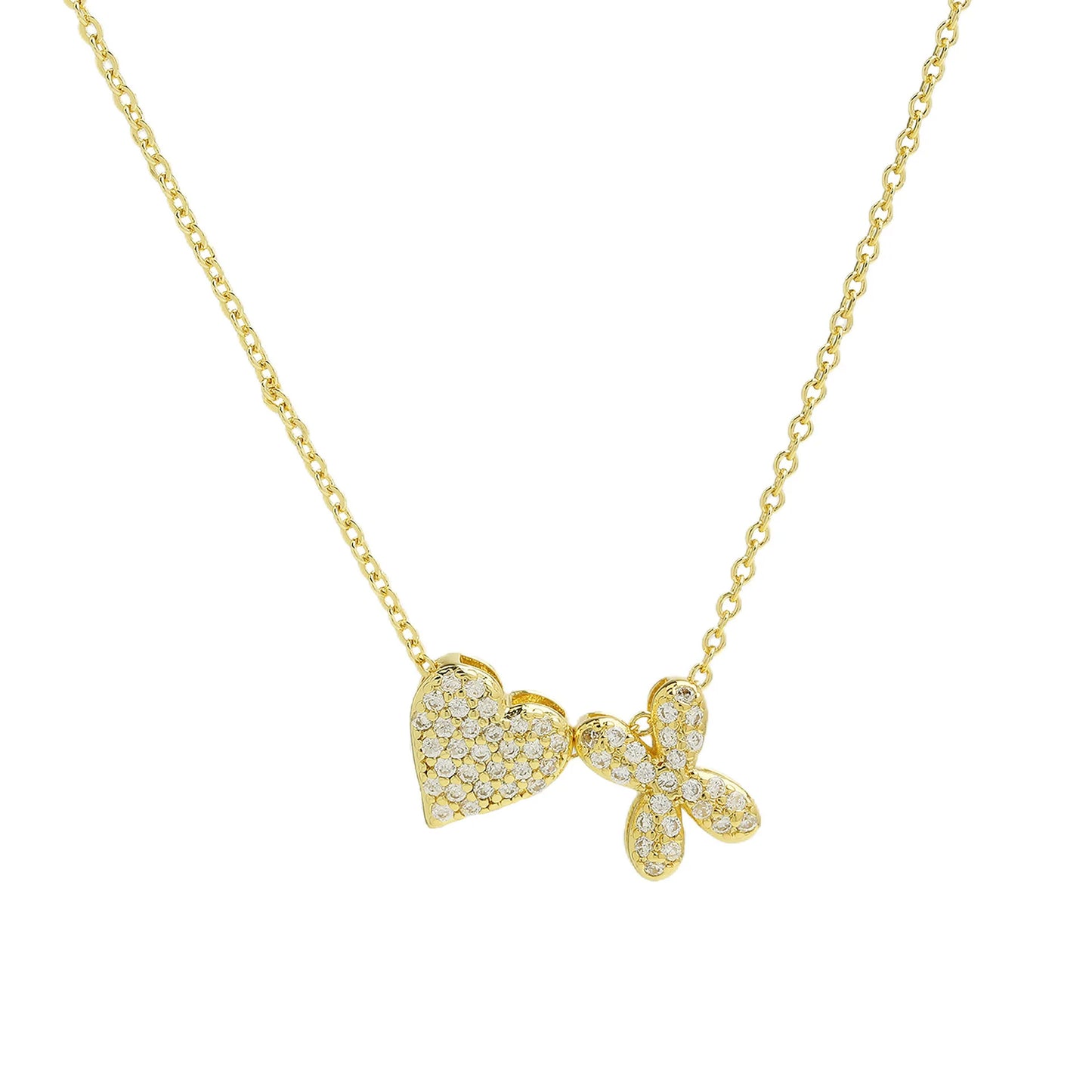 A-Z Tiny Heart Initial Necklace