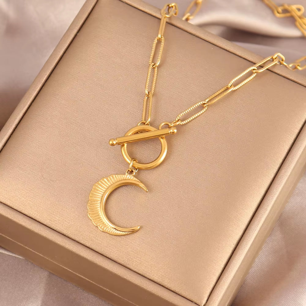 Moon Toggle Necklace