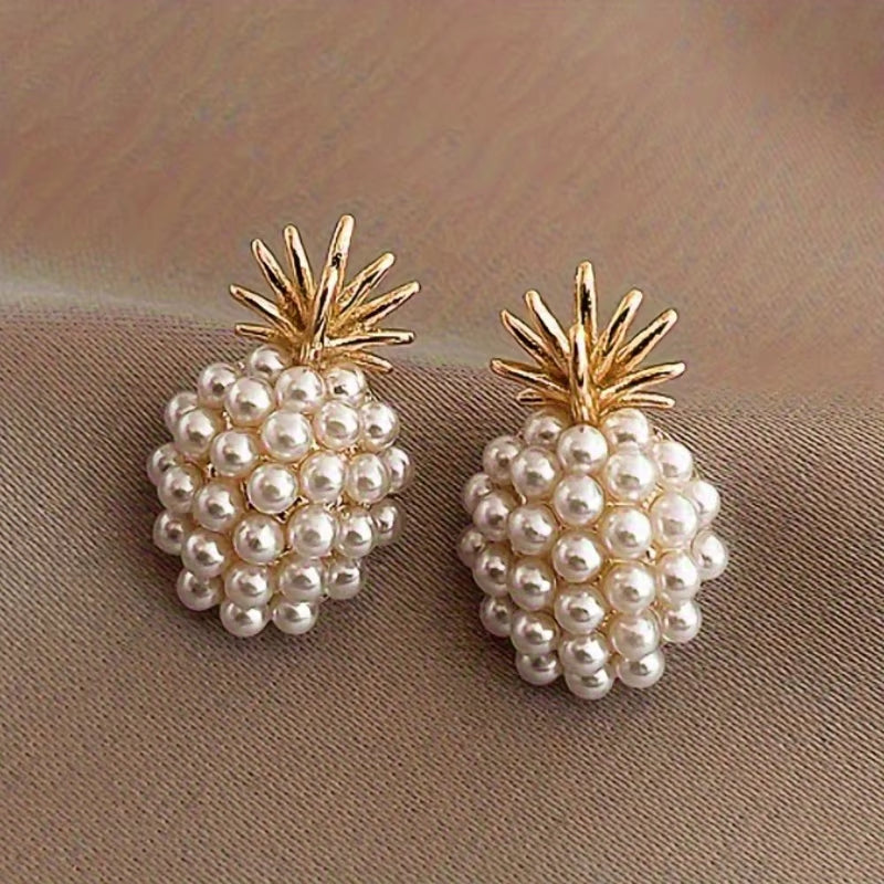 Pineapple Pearl Earrings
