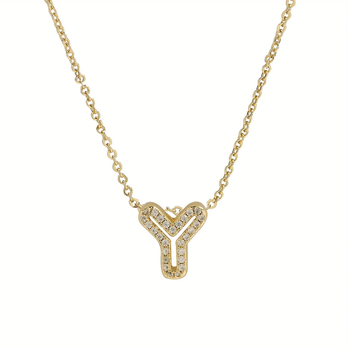 A-Z Diamond Initial Necklace