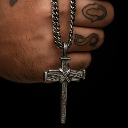 Nail Cross Necklace