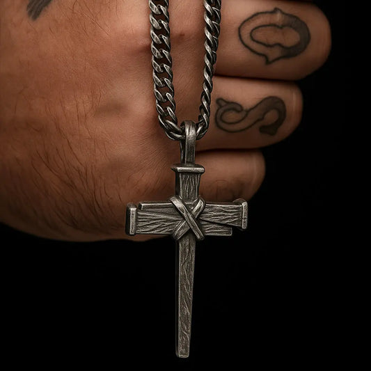 Nail Cross Necklace