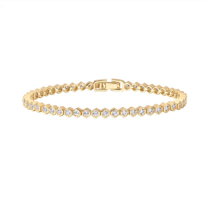 Honeycomb Tennis Bracelet