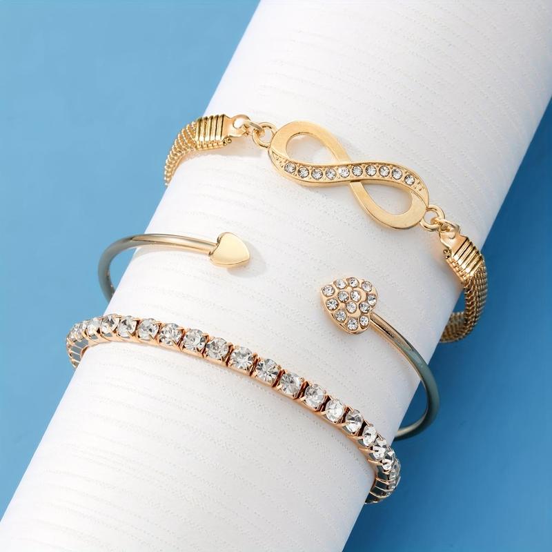 3pc Infinity Stone Bracelet Set