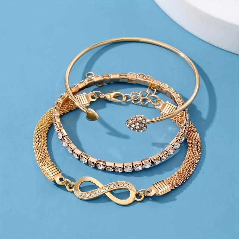 3pc Infinity Stone Bracelet Set