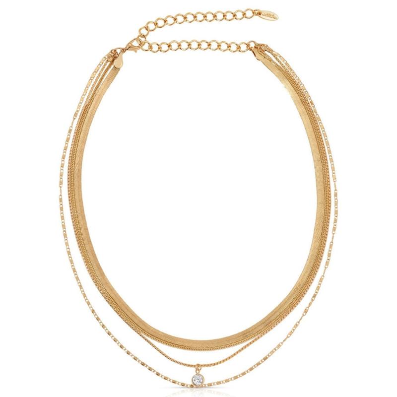 4pc Crystal Ball Necklace Set
