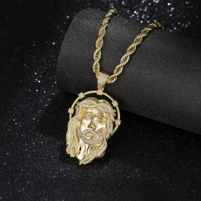 Jesus Head Necklace