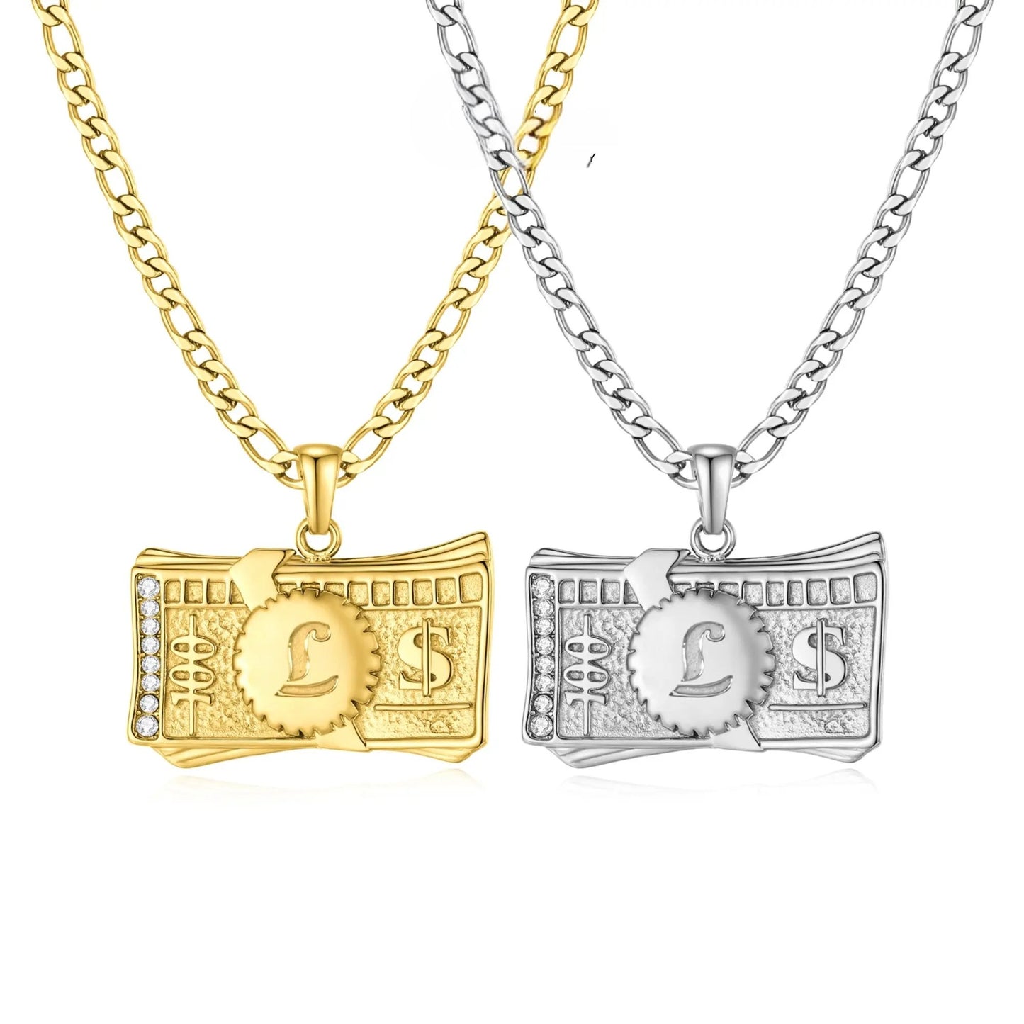 Luxe Dollar Initial Necklace