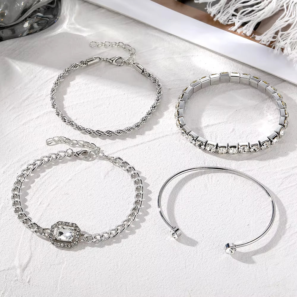 4pc Luxe Touch Bracelet Set