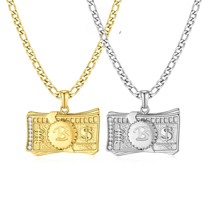 Luxe Dollar Initial Necklace
