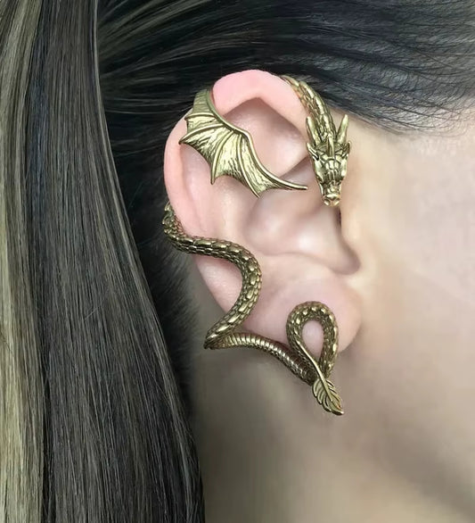 Gothic Dragon Earrings