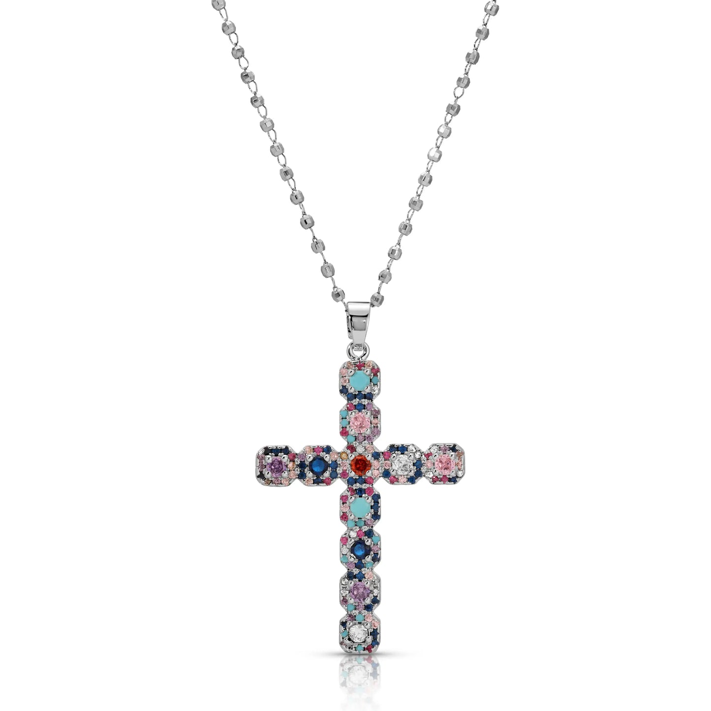 Icy Cross Necklace
