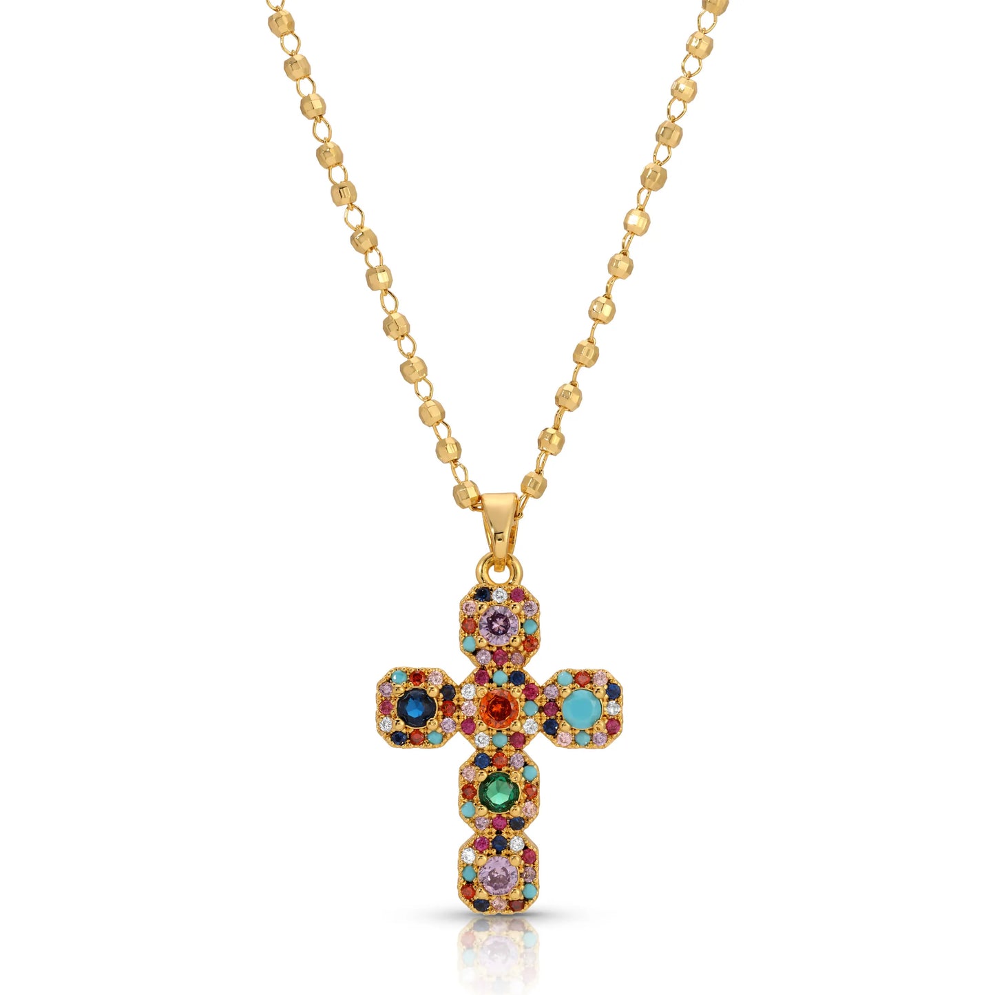 Icy Cross Necklace