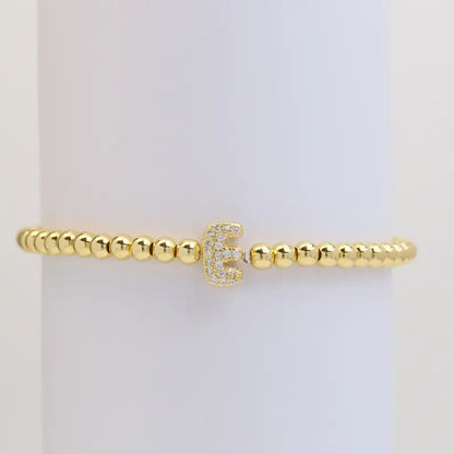 A-Z Bubble Initial Beaded Bracelet