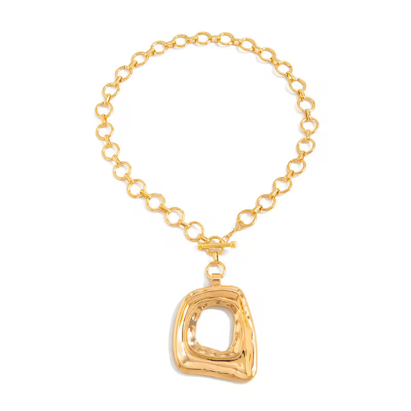 Irregular Square Toggle Necklace