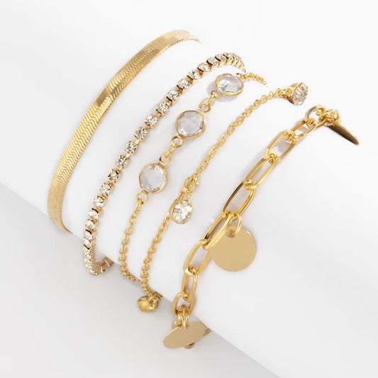 5pc Mixed Bracelet Jewelry Set