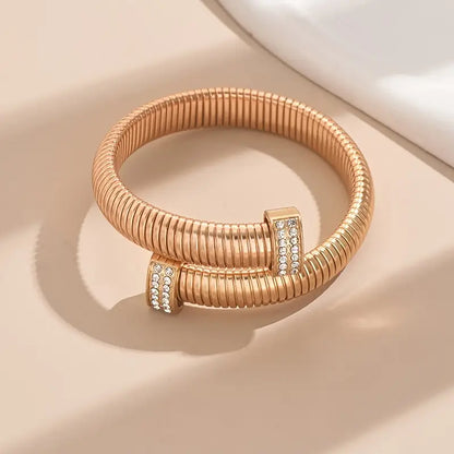 Coiled Gold Statement Bracelet