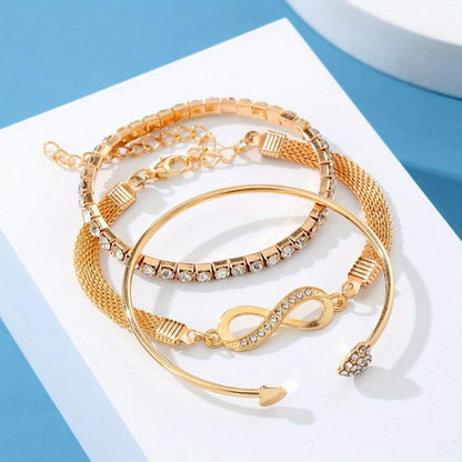 3pc Infinity Stone Bracelet Set