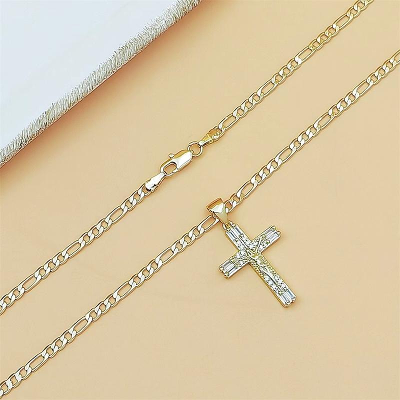 Diamond Jesus Cross Necklace
