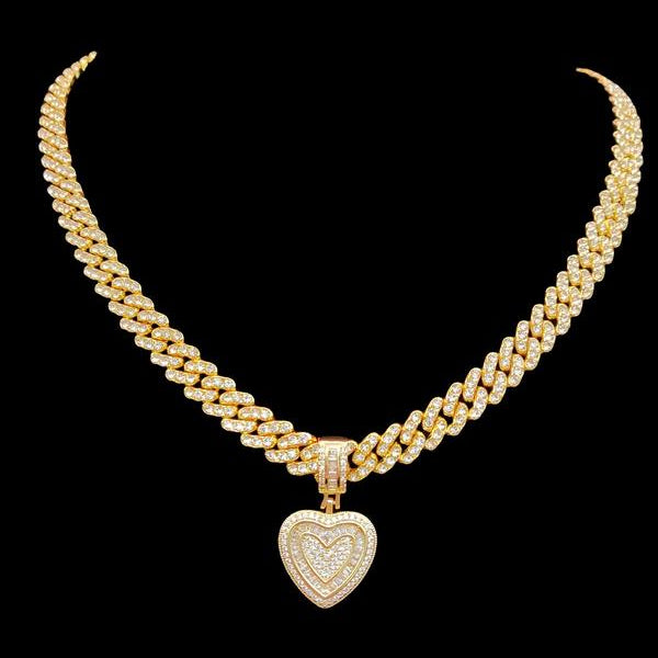 Diamond Love Heart Necklace