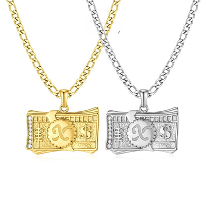 Luxe Dollar Initial Necklace