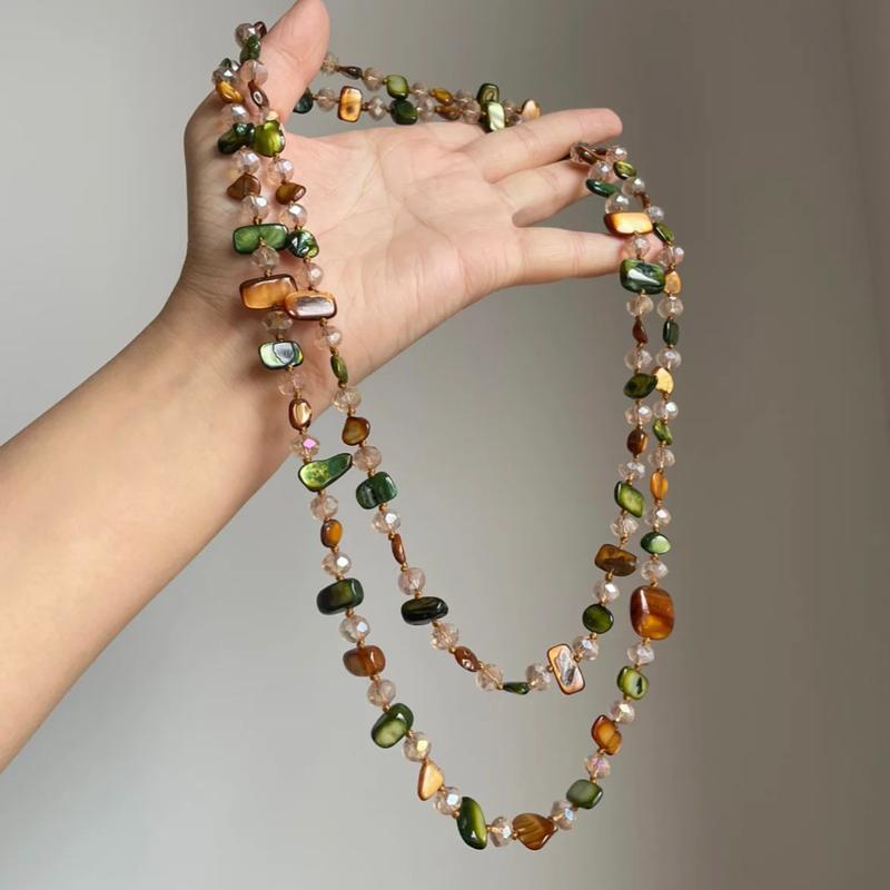 Beaded Seashell Necklace