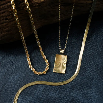 3pc Mixed Chain Necklace Stack