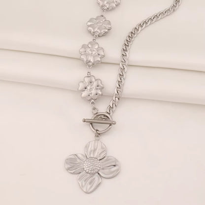Flower Toggle Necklace