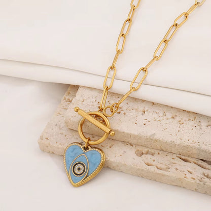 Evil Eye Toggle Necklace