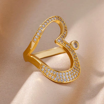 Diamond Heart Ring
