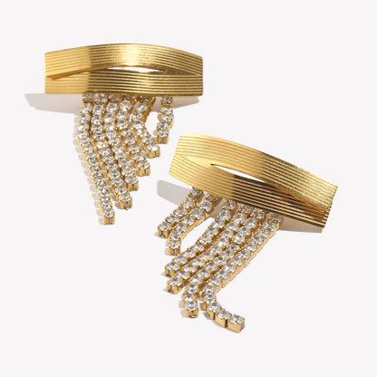 Strip Tassel Earrings