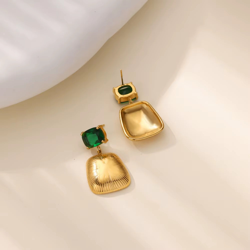 Emerald Drop Earrings