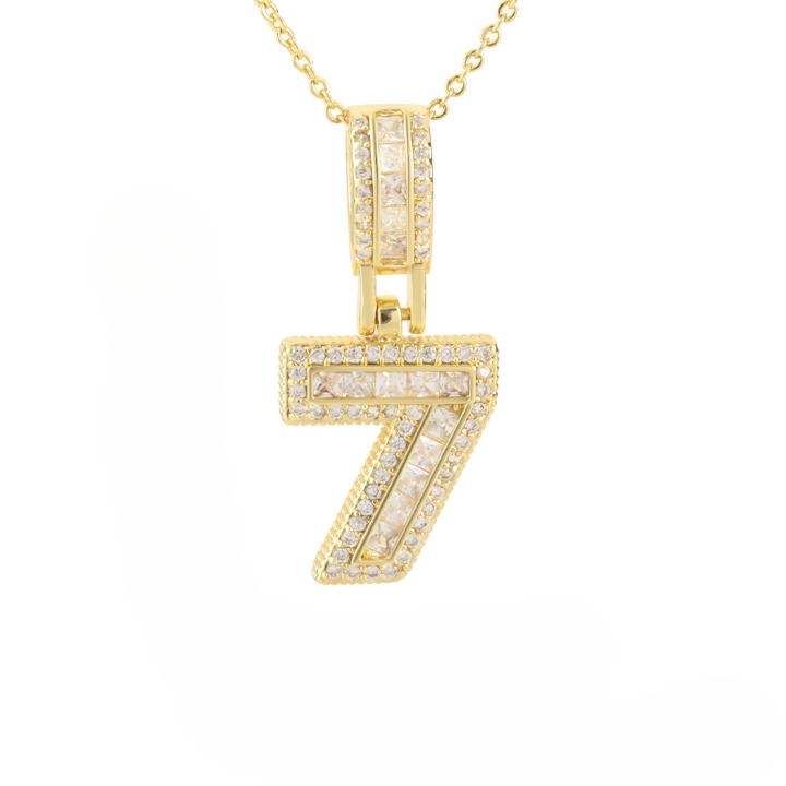 Diamond Number Necklace