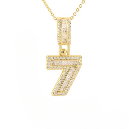 Diamond Number Necklace