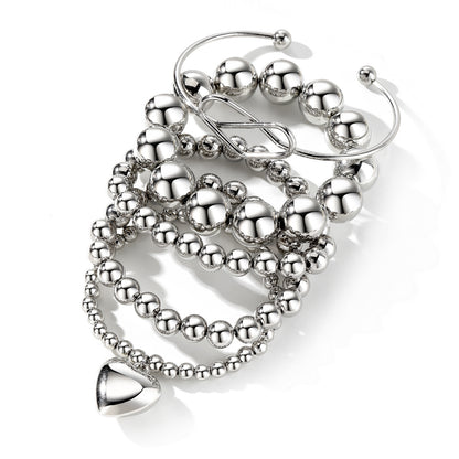 5pc Minimal Heart Beaded Bracelet