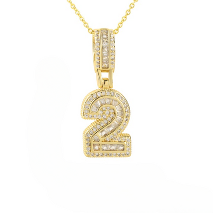 Diamond Number Necklace