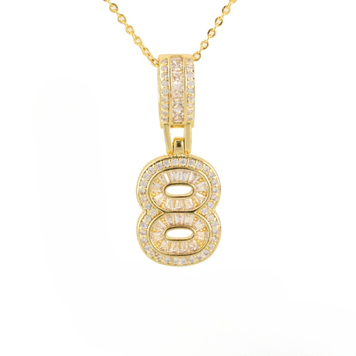Diamond Number Necklace