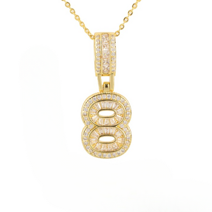 Diamond Number Necklace