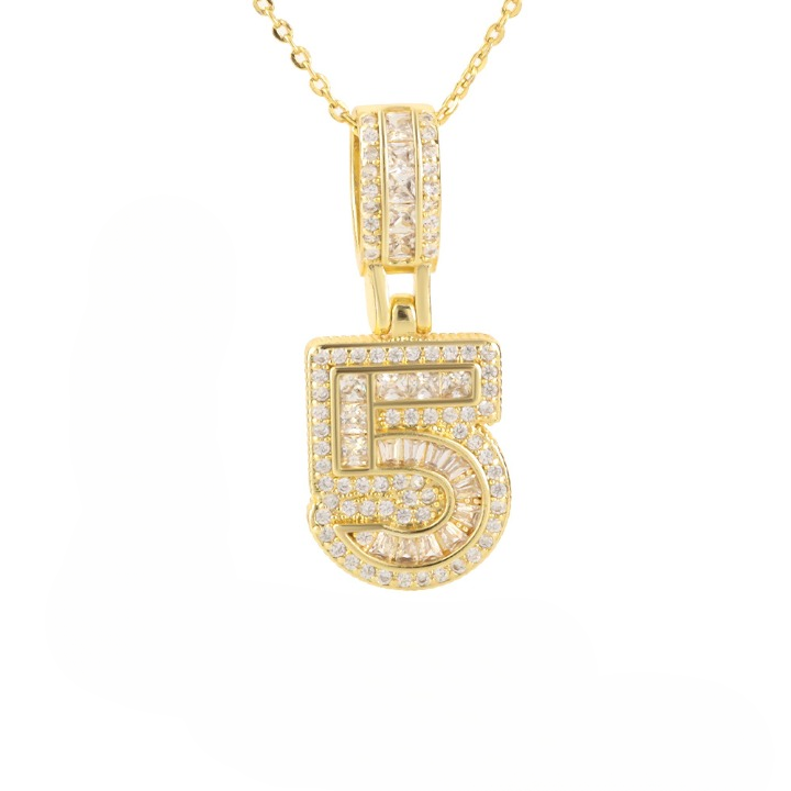 Diamond Number Necklace