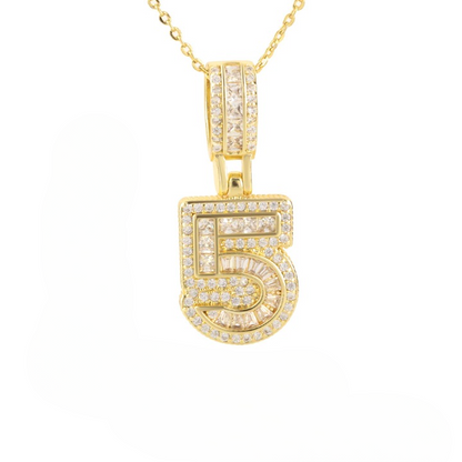 Diamond Number Necklace