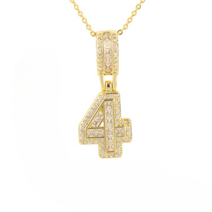 Diamond Number Necklace