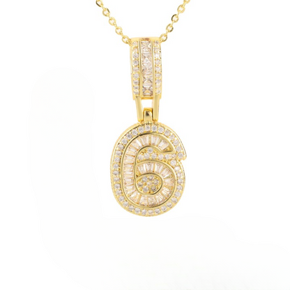 Diamond Number Necklace