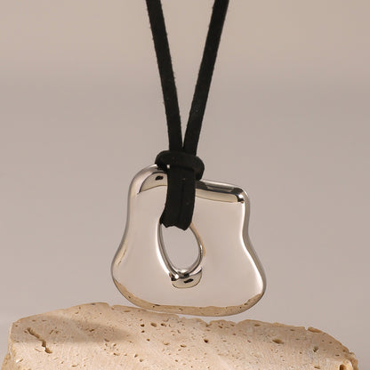 Irregular Shape Rope Lariat Necklace
