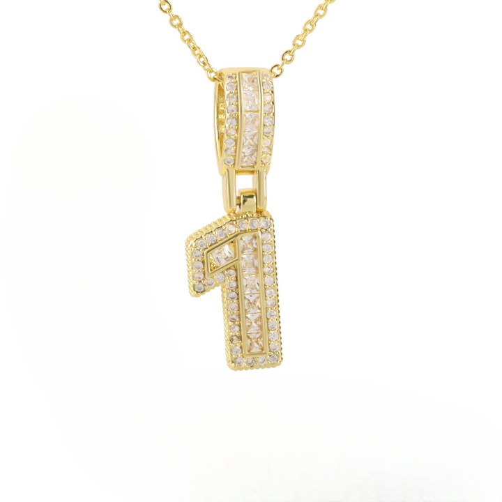 Diamond Number Necklace