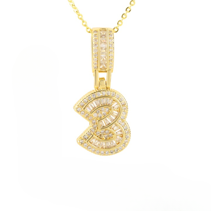 Diamond Number Necklace