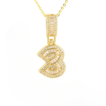 Diamond Number Necklace