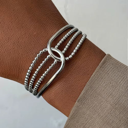 Ball Wave Cuff Bracelet