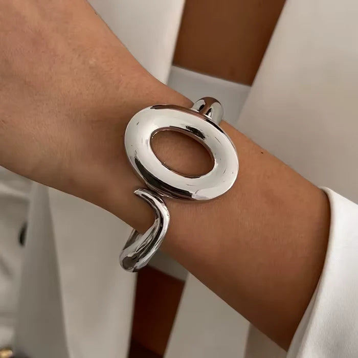 Abstract Loop Cuff Bracelet