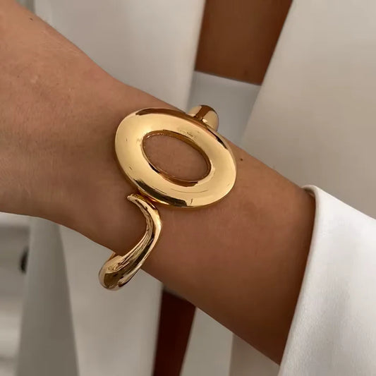 Abstract Loop Cuff Bracelet